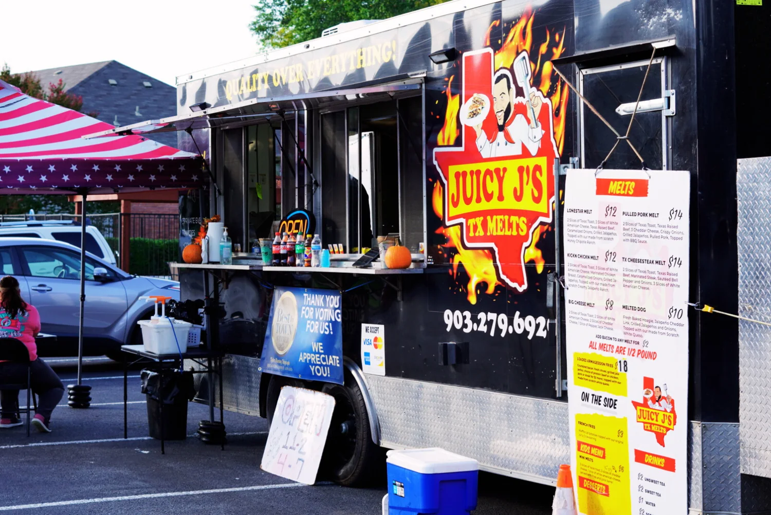 Branded East Texas food truck